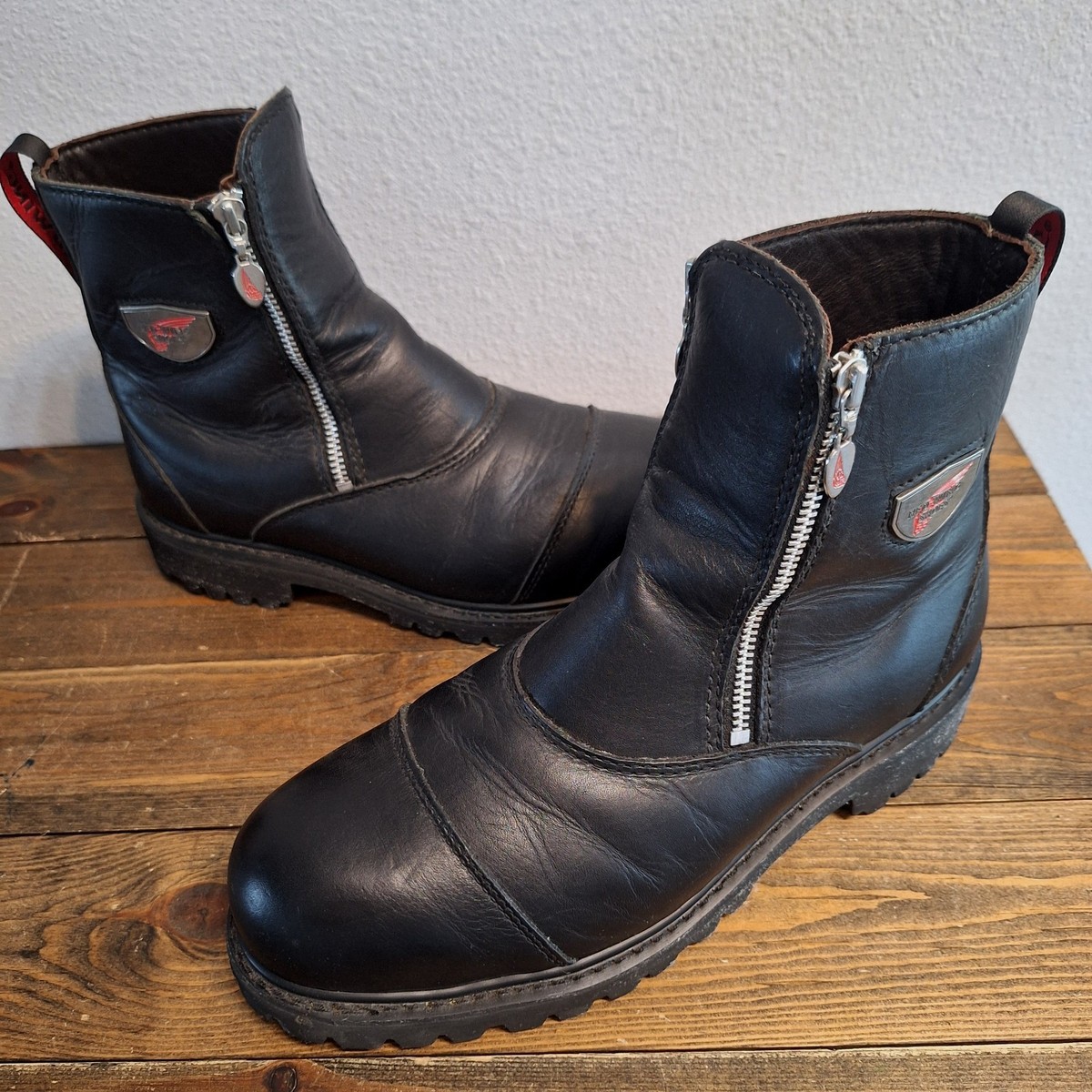 RED WING 965 Men\'s Size 13 Leather Steel Toe Zips Vibram Black
Boots Zip Boots Black Red Wing Shoes for Men | eBay main image 3
