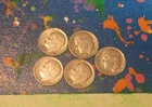 [Lot of 5] Roosevelt Dimes 1946-1964 90% SILVER▪︎