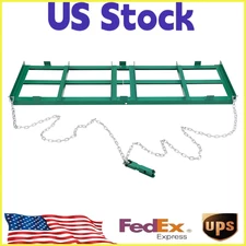 72" Drag Harrow Driveway Grader 6 ft,Tow Behind Lawn Rake for ATV, UTV, Tractor