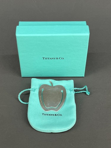 Tiffany & Co. Sterling Silver 925 APPLE BOOKMARK Teacher w/ Box  NO MONO (J) - Picture 1 of 10