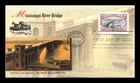 US COVER MISSISSIPPI RIVER BRIDGE TRANS-MISSISSIPPI REISSUE FDC FLEETWOOD