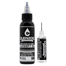 Clenzoil Airsoft & Air Gun Oil 2oz Combo Silicone Lubricant Air Rifles Pistols
