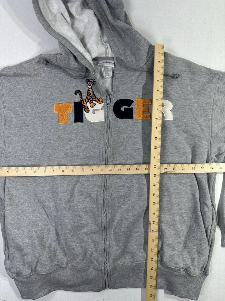 Disneyland Walt Disney World Tigger Cremallera Completa Gris Sudadera con Capucha Mujer Grande Foto 4 de 4