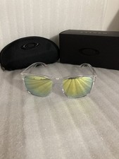 Oakley Holbrook Sunglasses Polished/Clear Frame Gold Lens Polarized Square New