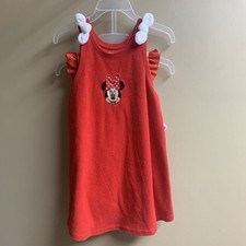 NWT Disney Minnie Mouse Deluxe Swimsuit Cover Up 2 pc UPF 50 Red Girls size 3T