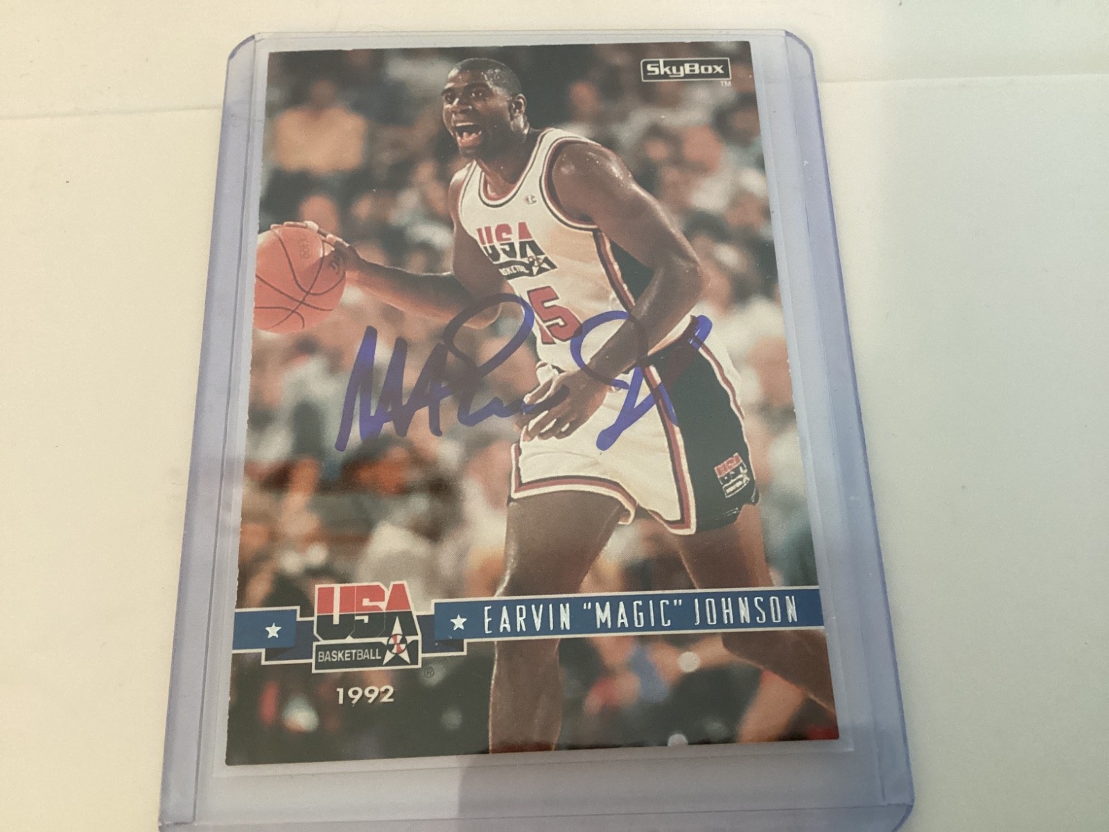 Magic Johnson #87 Basketball Cards 1994 Skybox USA Basketball trading card — raw and PSA graded price guide
