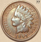 1897 Indian Head Penny Cent