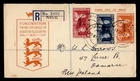 DR WHO 1937 NEW ZEALAND NIUE OVPT FDC KGVI CORONATION COMBO M70790
