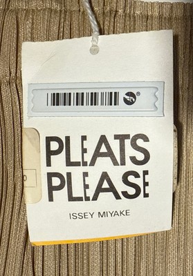 【お値下／希少sample】PLEATS PLEASE サイズ5 (LL) ISSEY MIYAKE PLEATS PLEASE Gold Vintage Sz 5 (Japan Sizing) NWT