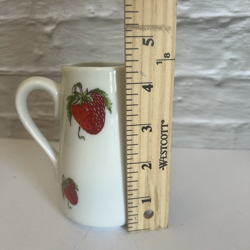 Lourioux French Porcelain Creamer Strawberry Pattern - Picture 7 of 13