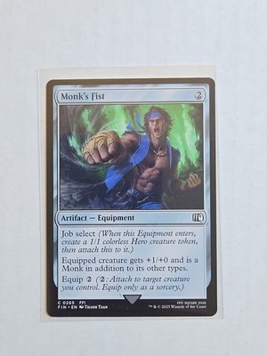 Monk's Fist - Final Fantasy - NM - MTG Magic - Common - Equipment