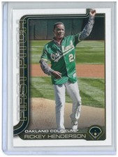 2025 Topps Series 2 FIRST PITCH Rickey Henderson #FP2-3 - Oakland Athletics