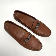 SALVATORE FERRAGAMO Sport Women’s Size 9 Tan Leather Loafers Italy Comfort Shoes