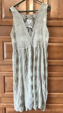 NWT Entro sheer Tank Dress Small mesh flower garden new 1155