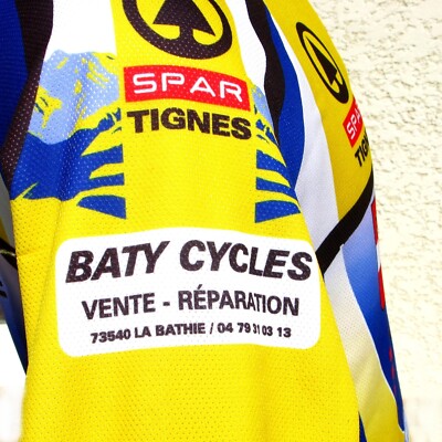 Maillot Cycliste Vintage Noret T1, Polaire, Savoie Tignes, Années 80/90