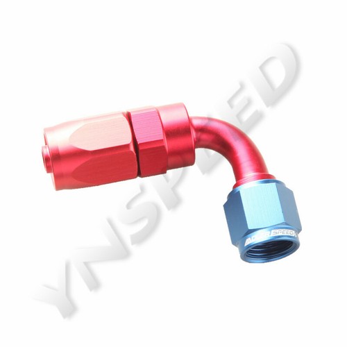 90 Degree Aluminum Swivel Hose End Fitting Adapter AN4 AN6 AN8 AN10 AN16 AN20 - Picture 22 of 62