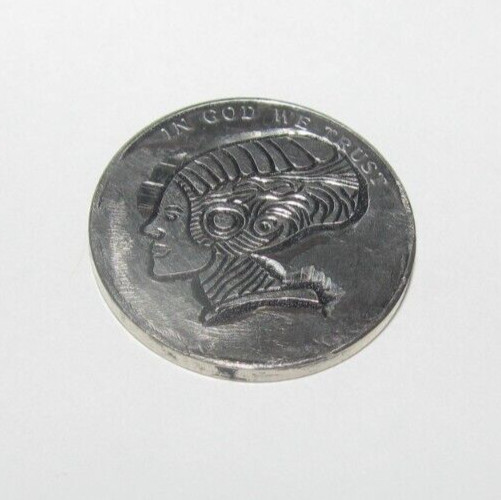 CLEOPATRA EGYPTIAN WOMAN CARTOON Hand Engraved Hobo Nickel