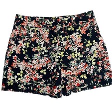 Zara Floral Cotton Shorts Women  s Small