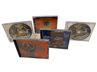 PC Game Bundle 5 Half-Life, Children Of The Nile, The New World,  No Mans Lands