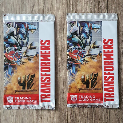 Sonstiges   Transformers 4 - Trading Cards - 2 x Booster Pack   NEU