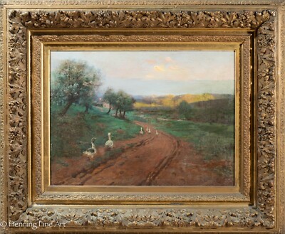 Enoch Lloyd Branson Knoxville Tennessee Landscape Oil Painting, FINE & RARE!