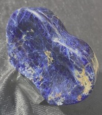 Sodalite  Concave Broken Heart Lovely Fine  Blue Material 5.4 Oz - 154 Grams 