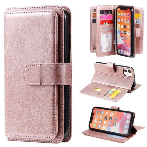 10 Card Holder Wallet Leather Case Cover For iPhone 11 Pro Max XS XR 6s 7 8 SE 2 - Picture 9 of 43