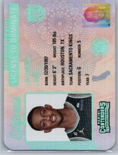 2023-24 Panini Contenders #25 De'Aaron Fox License to Dominate