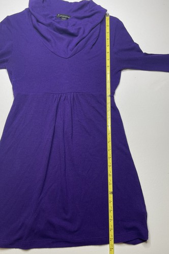 Girls Twenty One Brand Turtleneck Knit Dress Size M Royal Purple - Picture 5 of 5
