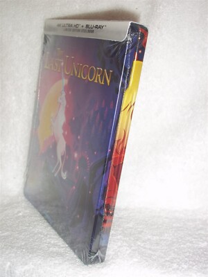 The Last Unicorn (4K/Blu-ray, 2024, STEELBOOK) NEW Mia Farrow Jeff