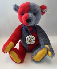 Steiff Club blue red 2000-2001 Limited Edition Mohair Bear germany primary color