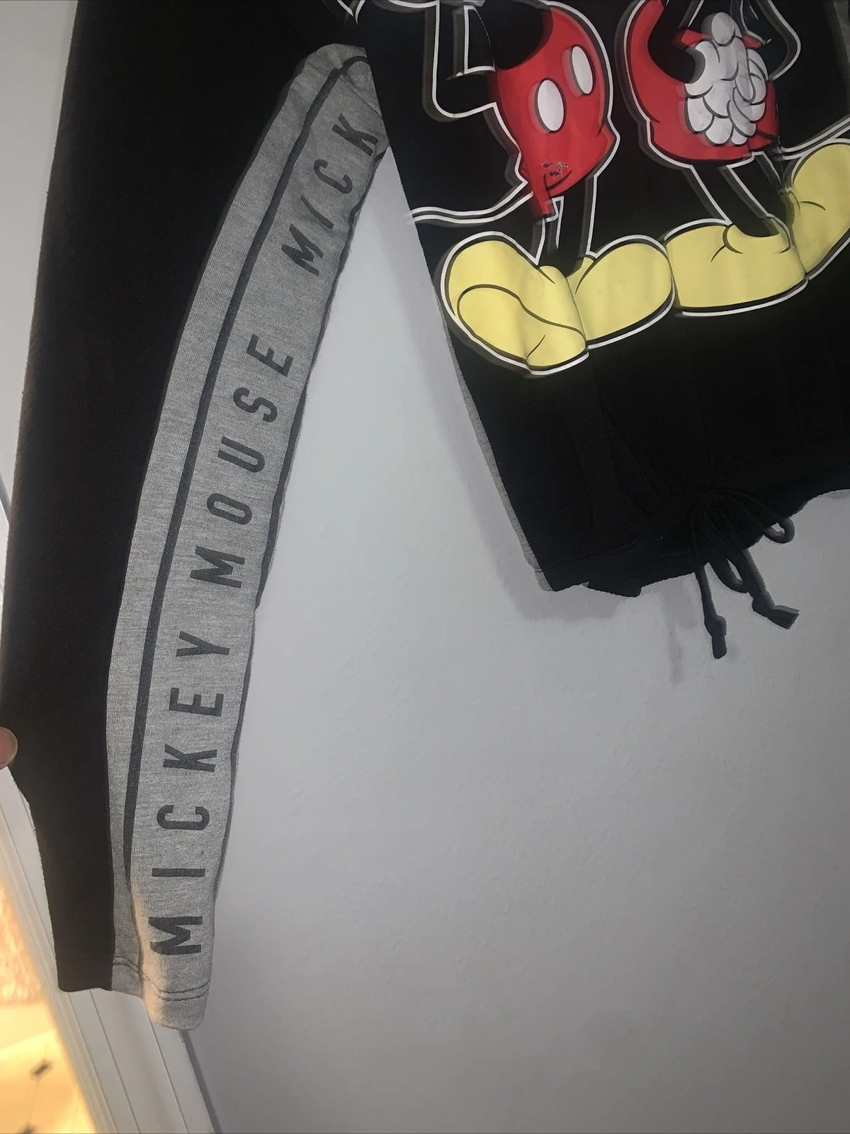 VETEMENTS Felpa con cappuccio nera Topolino Disney taglia XS