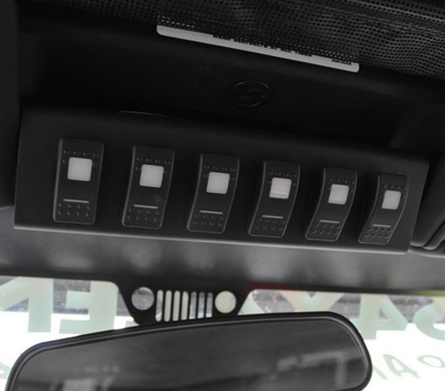 sPOD 870075 BantamX w Green LED Switch panel for JK 2009-2018 - Picture 2 of 7
