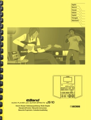Boss JS-10 Audio Player OWNER'S MANUAL and CHORD PROGRESSION CHARTS