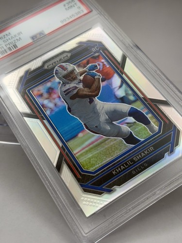 2022 Panini Prizm #355 Khalil Shakir RC Silver Priz BILLS PSA 9 MINT 🔥🔥🔥 - Foto 3 di 3