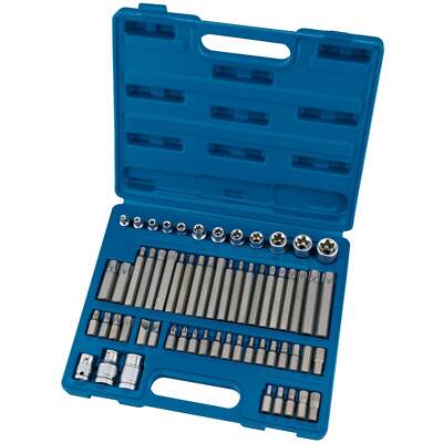 Draper Expert 61 Stück Kombination Antrieb Mechaniker Torx Steckschlüssel und Bit Set