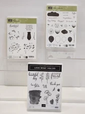 New! Stampin Up! Lot Of 3 Balloon Celebration/Thankful Life/Love What You Do