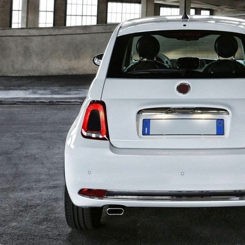 SET DI 2 ADESIVI NERI OPACO FARI POSTERIORI 595 ABARTH RESTYLING E FIAT 500 - 第 1/4 張圖片