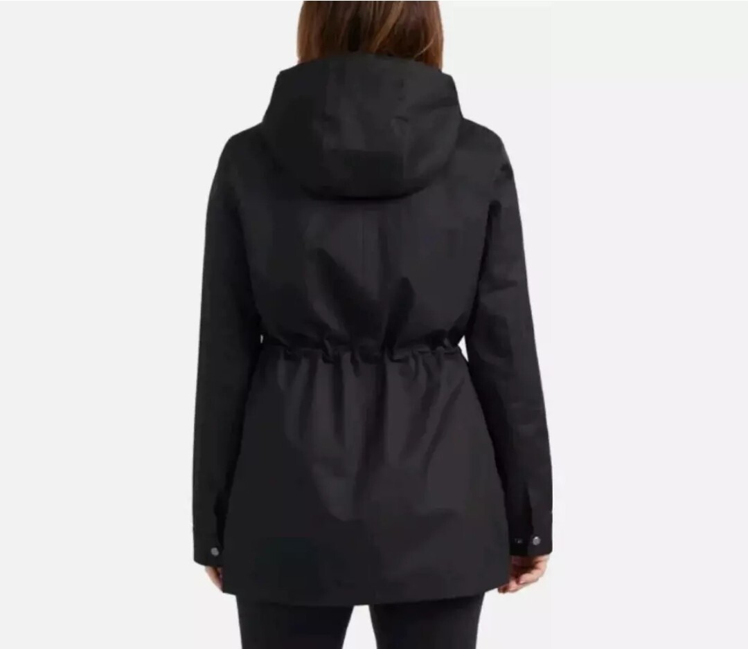 HUNTER Women's XL Cotton Smock Hooded Rain Jacket Water Resistant