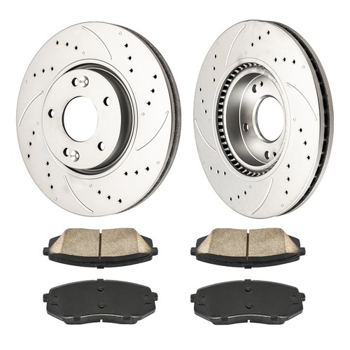 Kit de rotor de freno delantero perforado y pastillas para Kia Sportage 2011-2016 Hyundai Tucson - Imagen 9 de 14