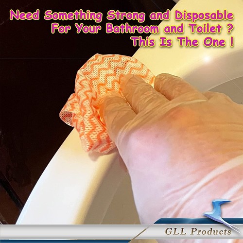 24 Roll Wipe Disposable Reusable Wash Cloths Dish Towel Rag Kitchen Bathroom Car - Picture 7 of 9
