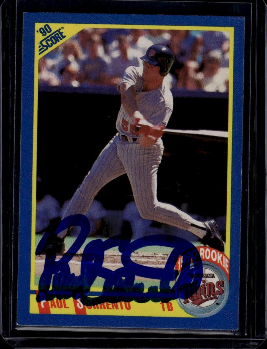 1990 Score #647 Autographed Paul Sorrento Trading Card