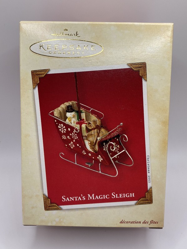 2003 Hallmark Keepsake Ornament "Santa's Magic Sleigh"- NEW- READ