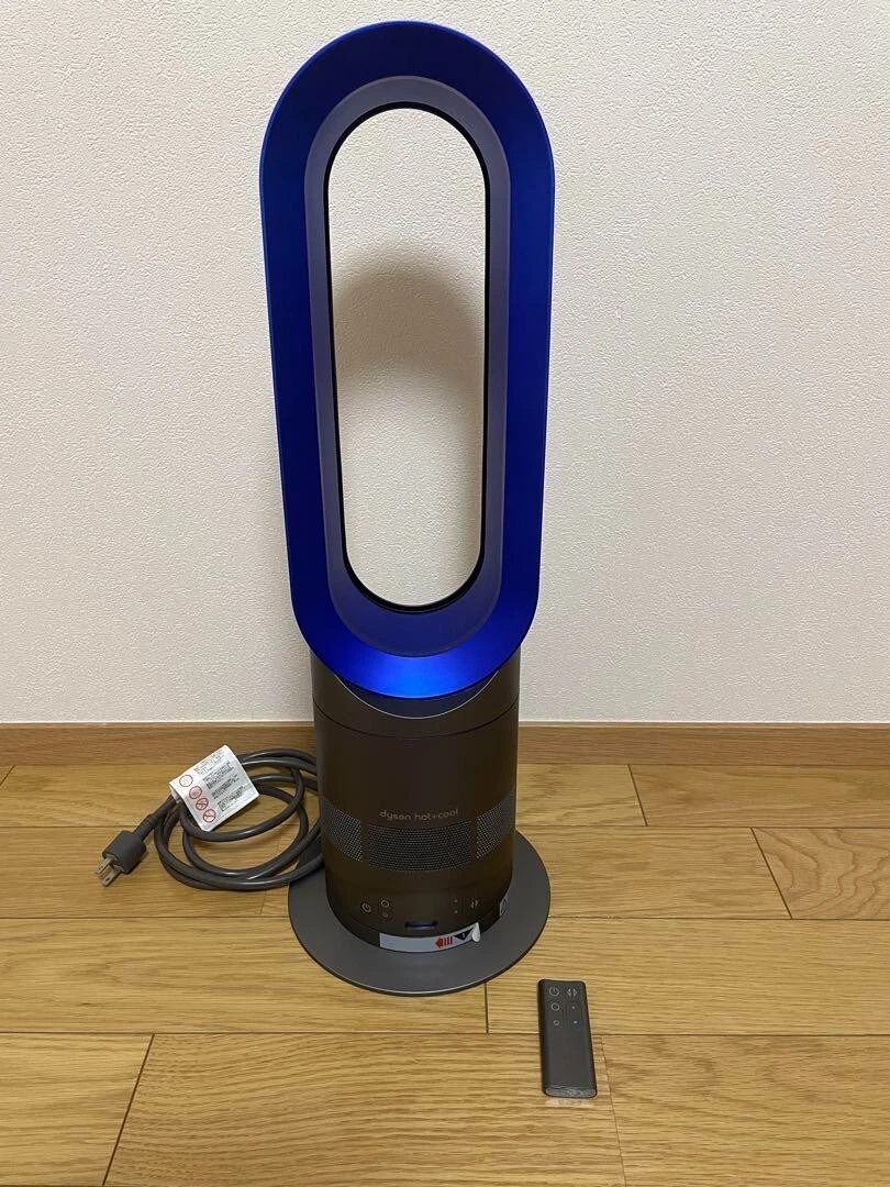 dyson Hot + Cool AM05 Ceramic fan heater Satin Blue Iron w/Remote Control Japan