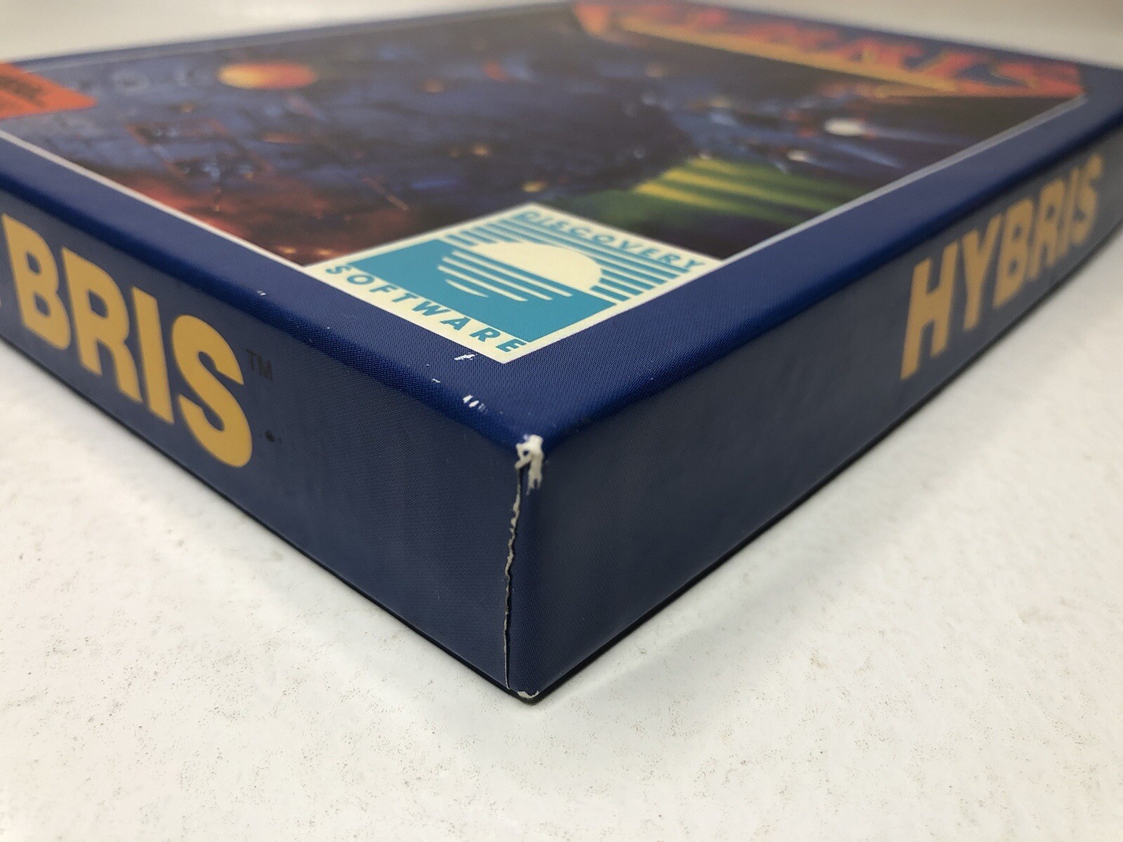 Hybris Commodore Amiga Game 1988 Discovery Software disk PC CLEAN CIB box RARE