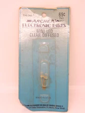 NOS RadioShack Archer 276-040 Mini LED Clear Diffused