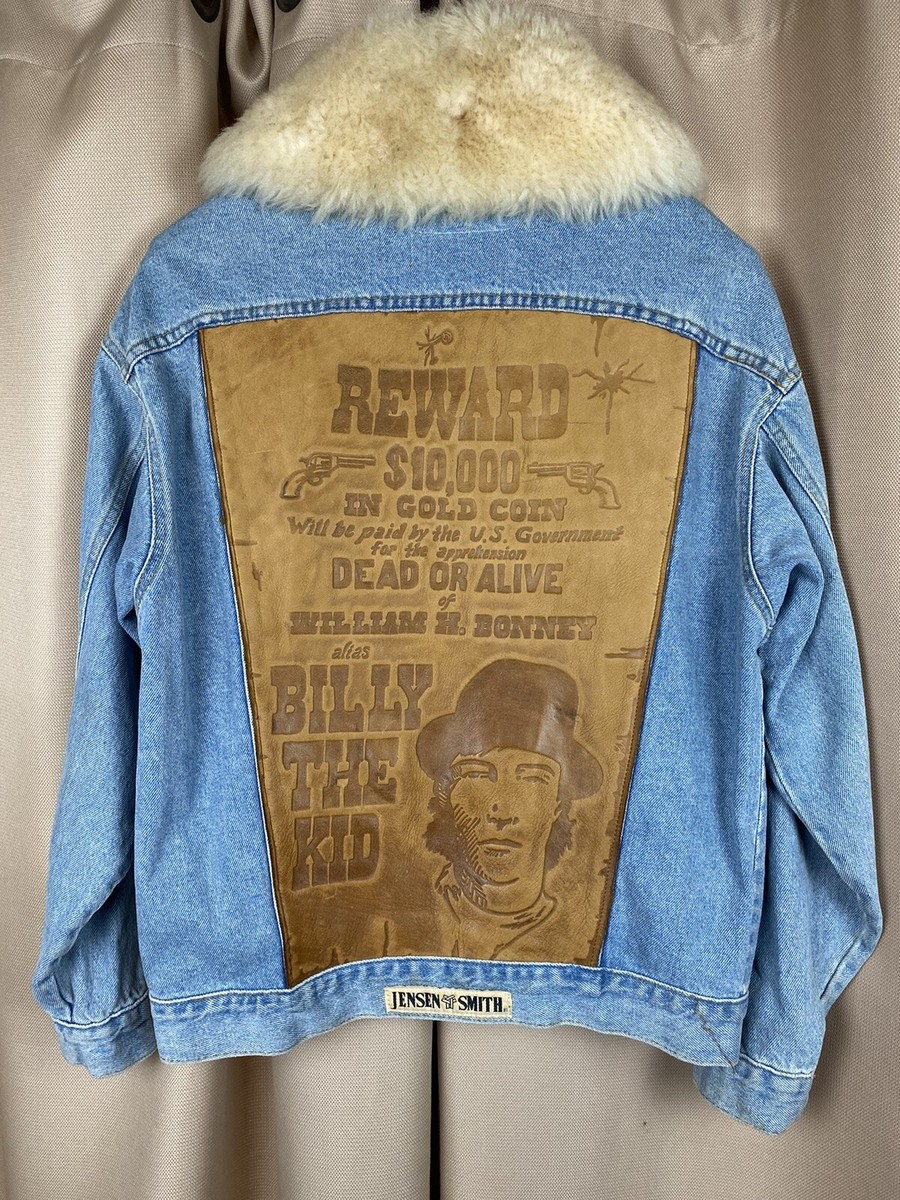 Vtg Jensen Smith Billy The Kid Wanted Cowboy Code Leather Vtg Jensen Smith Billy The Kid Wanted Cowboy Code Leather