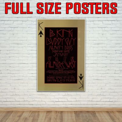 Moby Grape Bb King Steve Miller Konzert Tour Foto/Poster bis 36 Zoll