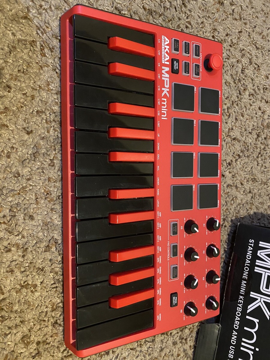 【AKAI】MPK mini MK3 - RED Akai Professional MPK mini mk3 Keyboard Controller Red
