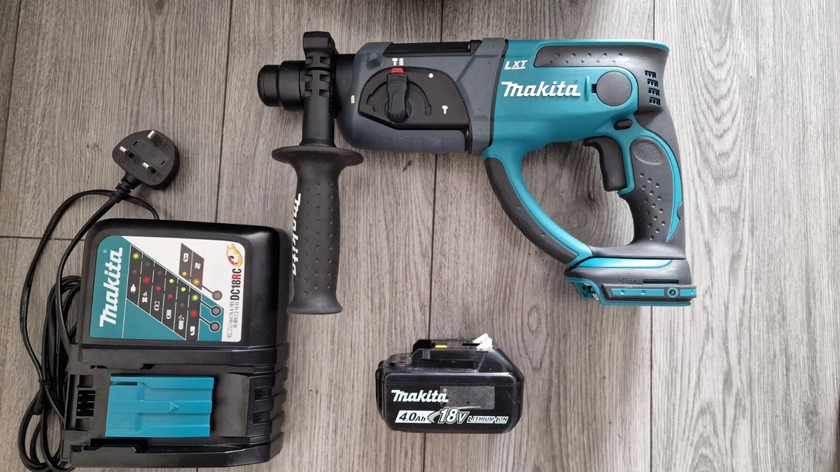 Makita DHR202 18V SDS Rotary Hammer Drill with 1 x 4.0Ah Battery Charger Bag